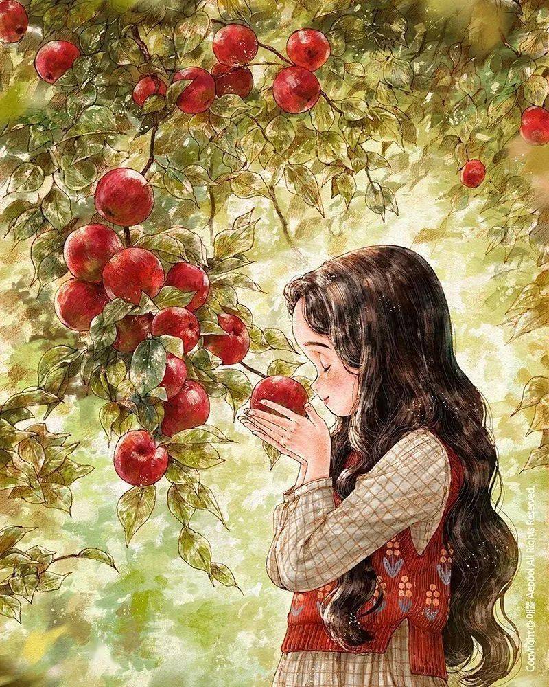 "女版宫崎骏"笔下最治愈精致森林女孩,感动100万网友:今生,愿像画里的