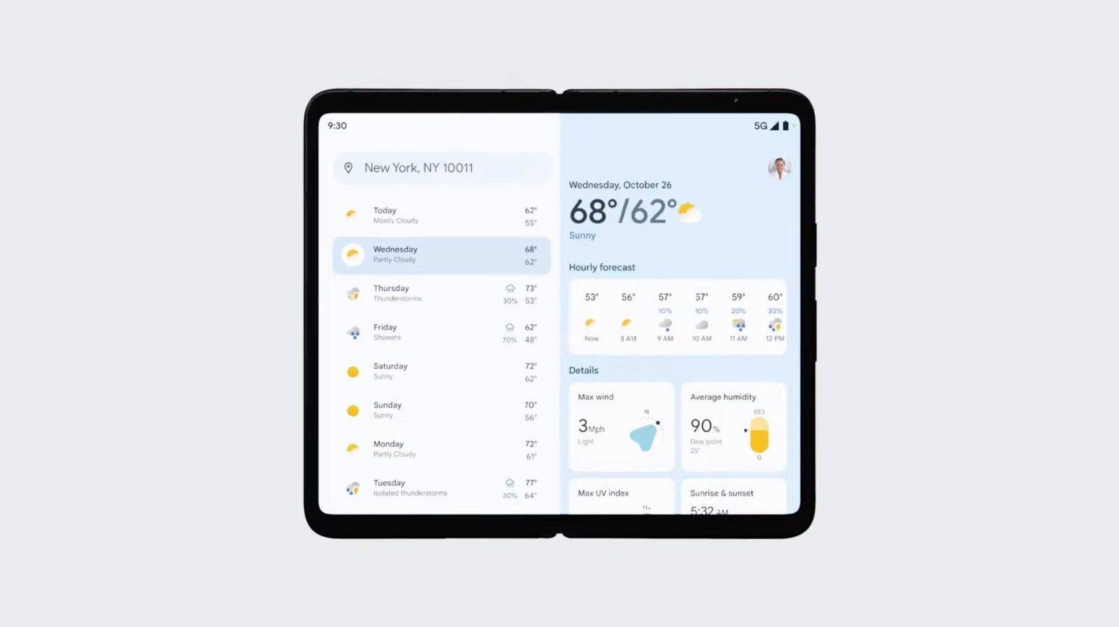 消息称谷歌天气即将成为独立App 有望下月随谷歌Pixel Tablet和Pixel Fold一同推出
