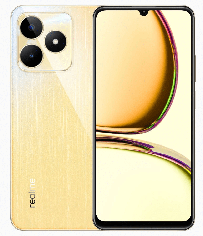 realme在马来西亚推出新款C53手机 有黑色和金色两种外观配色可选