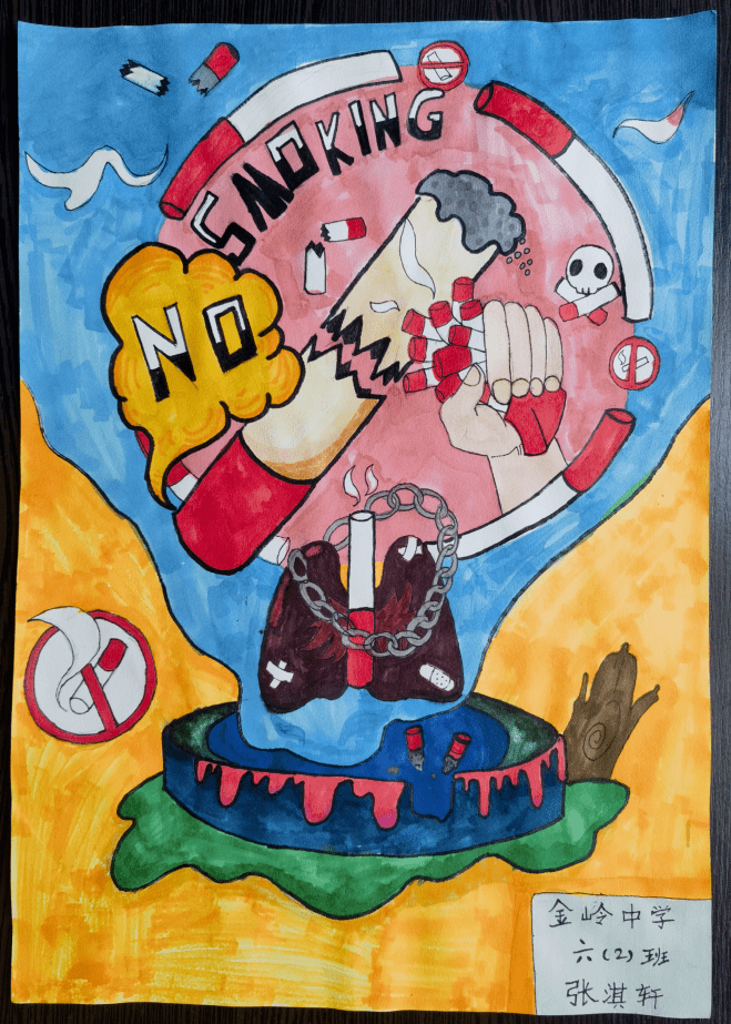 2023年田家庵区"5·31"世界无烟日绘画优秀作品展_指导老师_未来_王慧