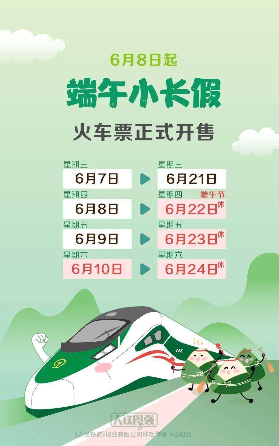 端午节假期火车票明日起开售，这份购票日历请收下（端午假期火车票开售l）
