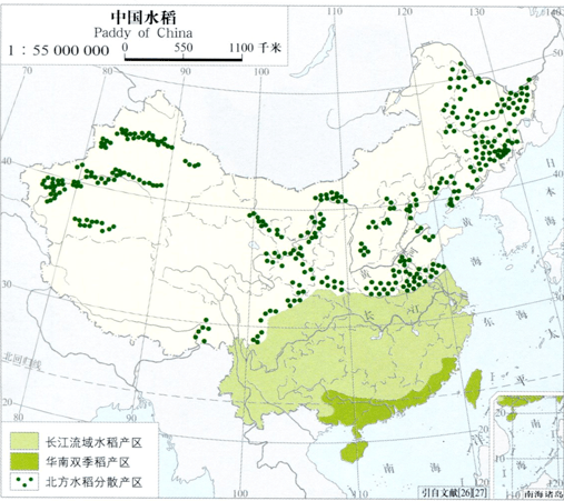 中国水稻的种植面积为3千万公顷左右,居世界第二,但是中国是世界上