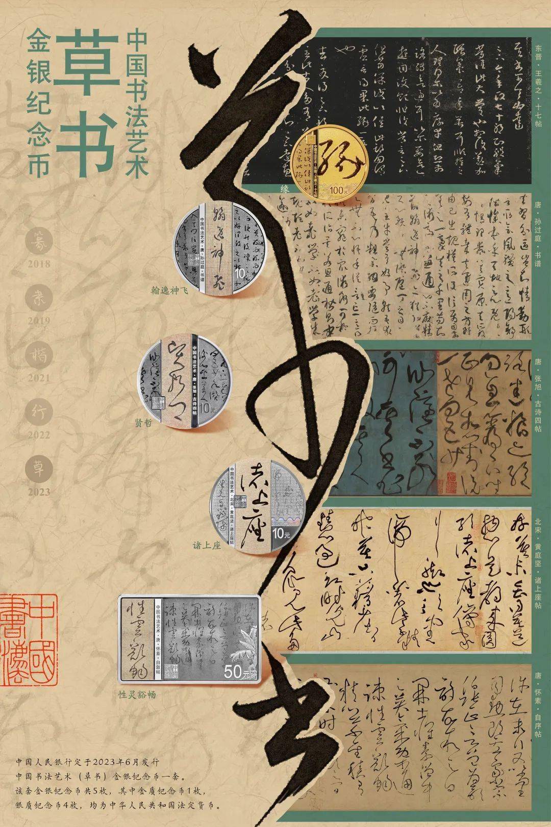 中国书法艺术收官之作，草书币即将发行_搜狐网