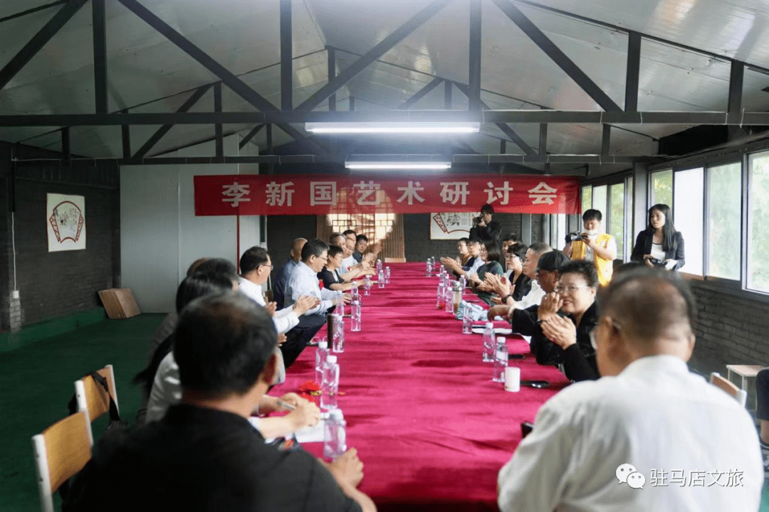 驻马店职业技术学院教授李新国美术作品展暨研讨会开幕_牡丹