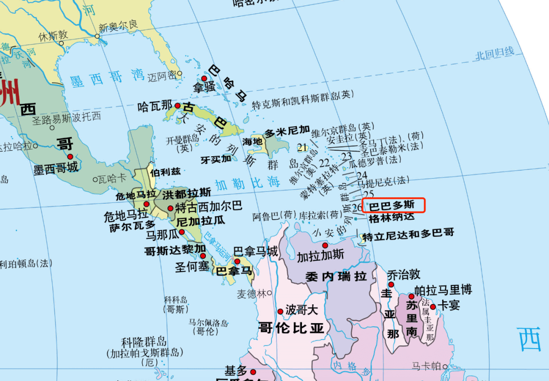 巴巴多斯位于加勒比海东岸,政局稳定,是加勒比地区经济发展较好的国家