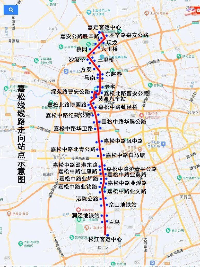 嘉松线线路图图片