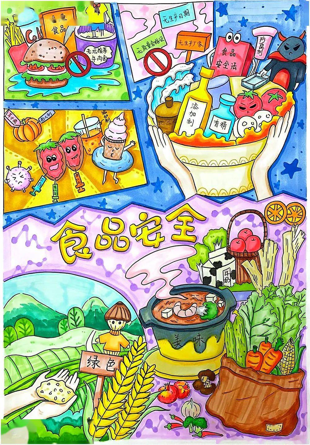 南昌市新时代食育比赛 绘画作品展