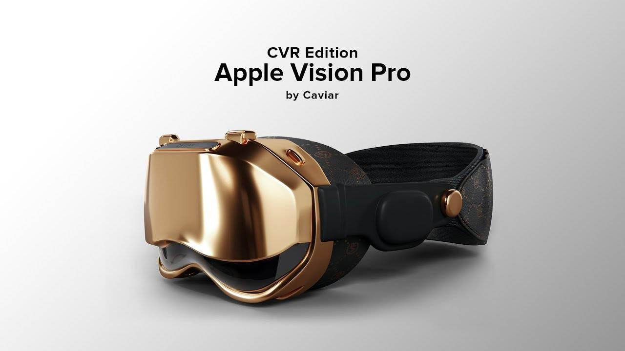 Caviar定制高端苹果Vision Pro头显：全部采用黄金制成 后头带采用 
