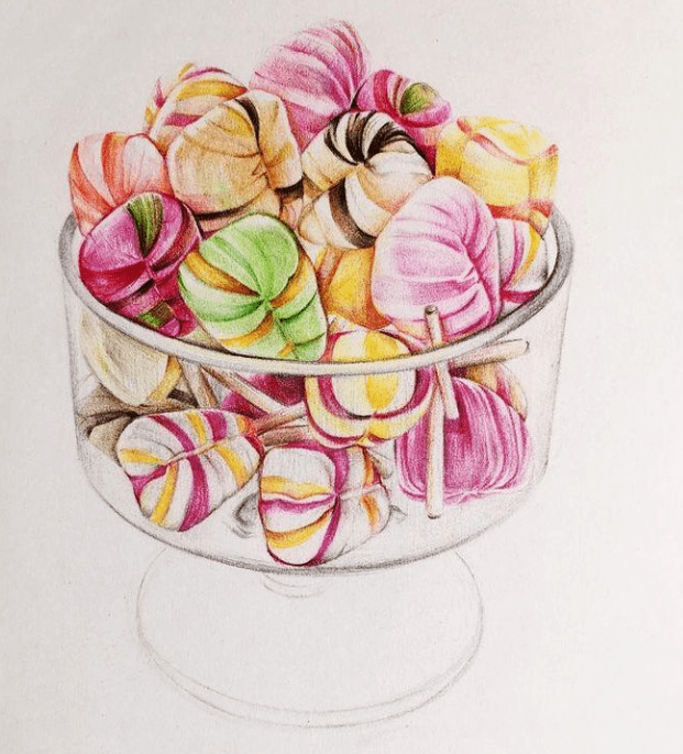 彩铅教程 | 完全被惊艳到的彩铅,把糖果画活了~_画面_进行_版权