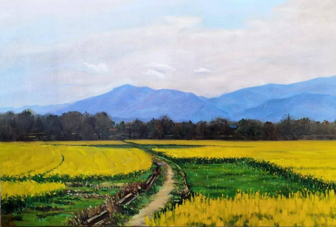 黄河清▲《秋霭》60x90cm 黄河清▼刘密才湖南省美协会员湖南省油画