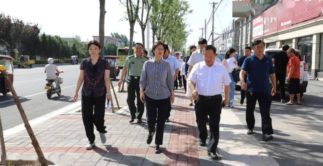 7月5日,市委常委,宣传部部长杨彦玲带领市创建中心,住建,城管,公安