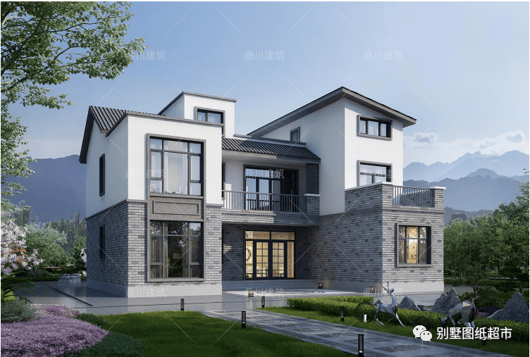 15×13米中式二层别墅,农村建房主体35万,中式传统美经典不过时