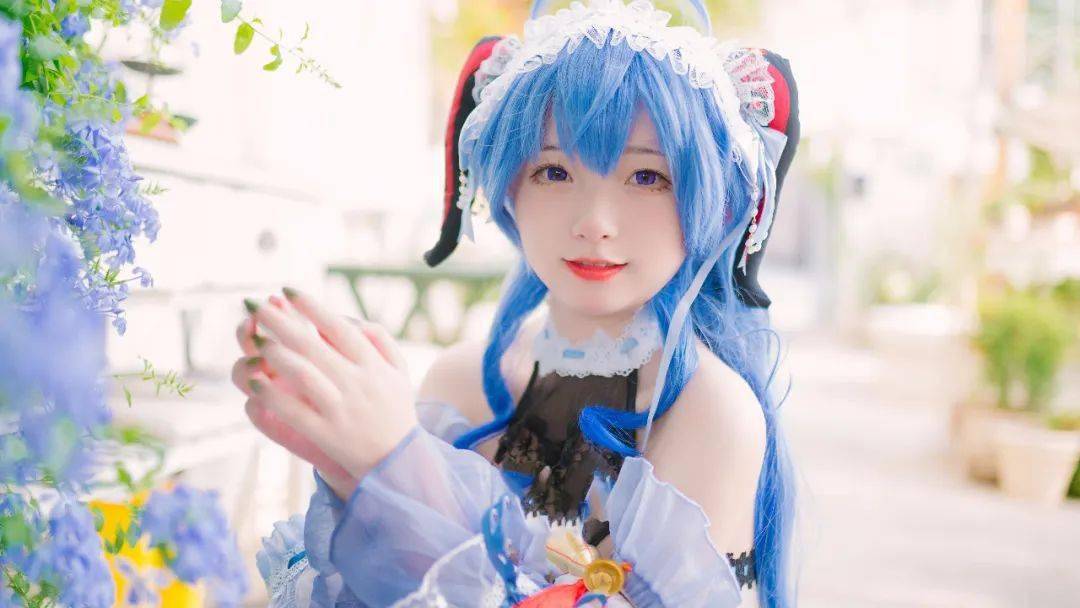 原神甘雨女仆户外》-Cosplay_少女_摄影_IGame