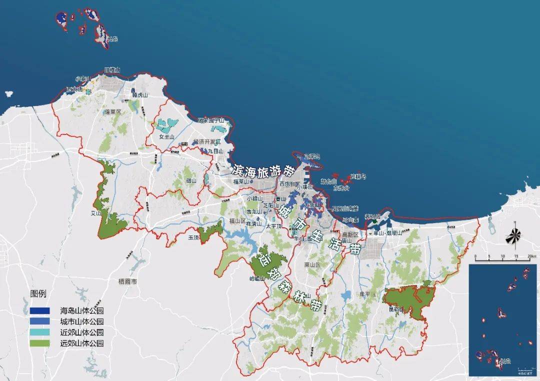 烟台峰山公园大致规划图片