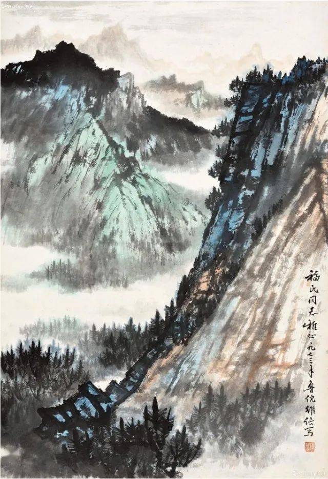 陈维信的山水画,粗笔重墨,浑厚华滋!_作品_创作_中国