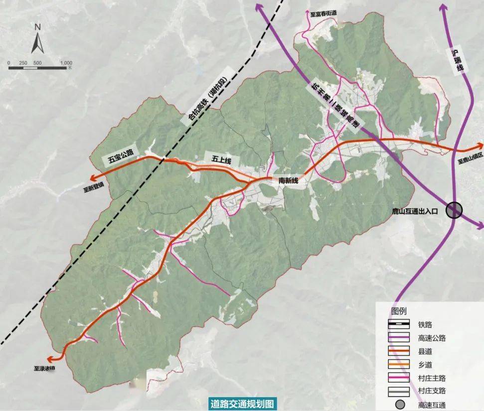 杭州富阳区鹿山,银湖外围单元控规公示,规划面积96.43平方公里