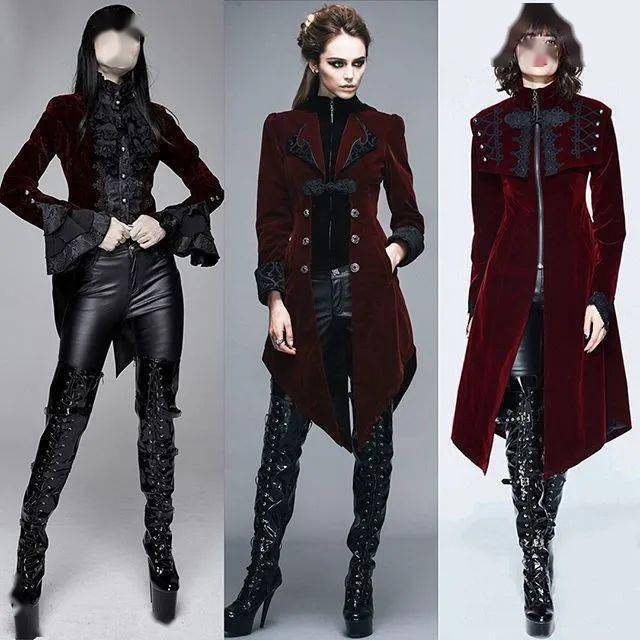 哥特爱好者福利 | 暗黑来袭,哥特服装设计参考
