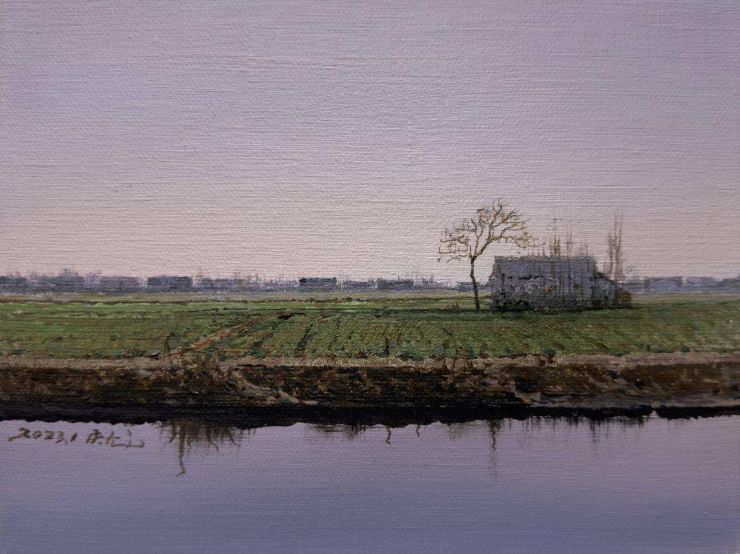 静谧的力量 | 陆庆龙风景作品_cm_油画_布面