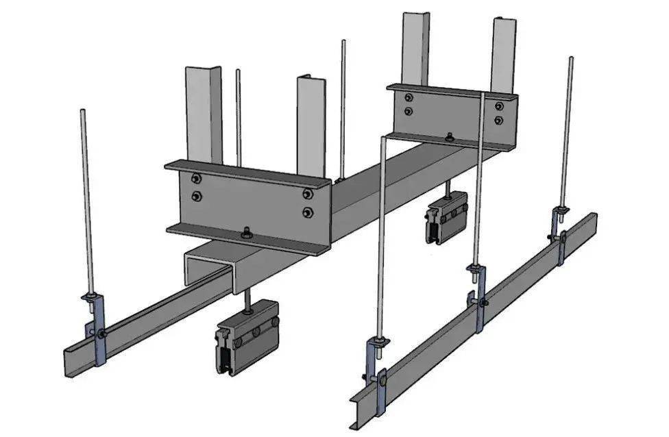 安裝吊頂吊杆,可通過安裝吊杆預埋件,刷防鏽漆,再與吊杆焊接的方式
