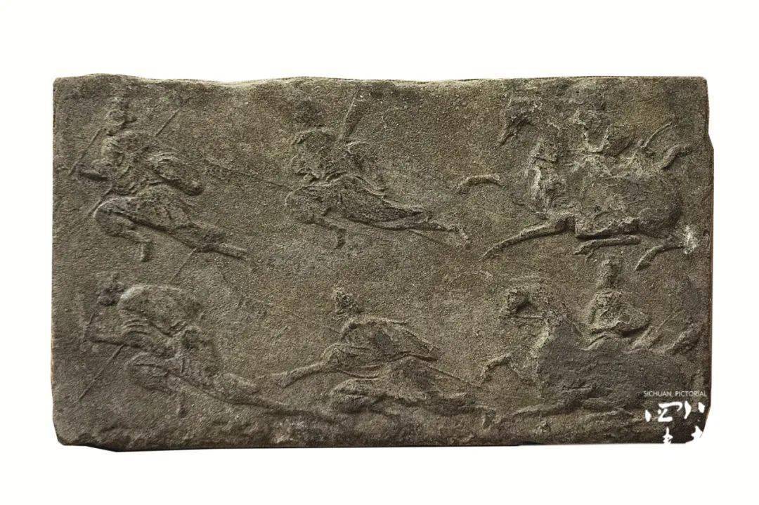 四川出土的车马出行画像砖,车马画像石(拓片)上,均有表现急速奔驰的
