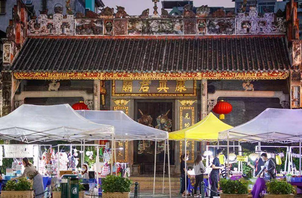 【走进澳门】风格独特,内有乾坤 两座百年康公庙不容你不知_庙宇_壁画