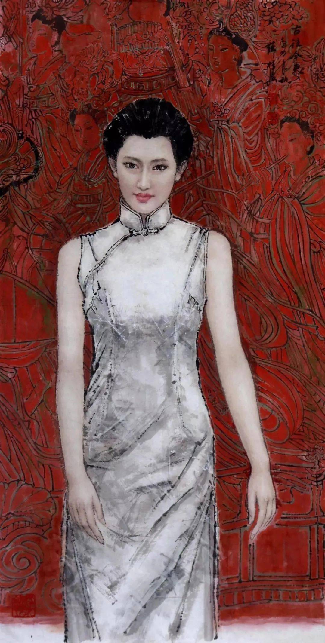 水墨美女，人见人爱！_搜狐网