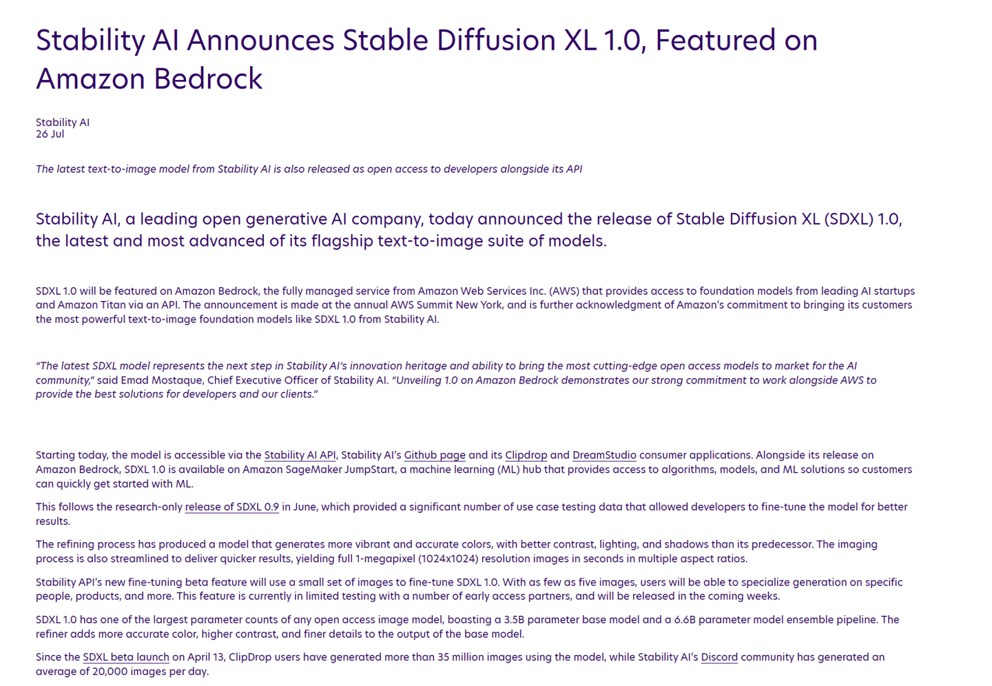 Stability AI 宣布推出首个正式版 Stable Diffusion XL 1.0_用户_工具_Penna