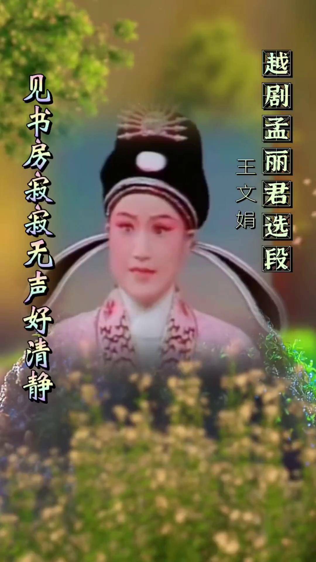 越剧《孟丽君》选段,王文娟演唱,"见书房寂寂无声好清静",好听!