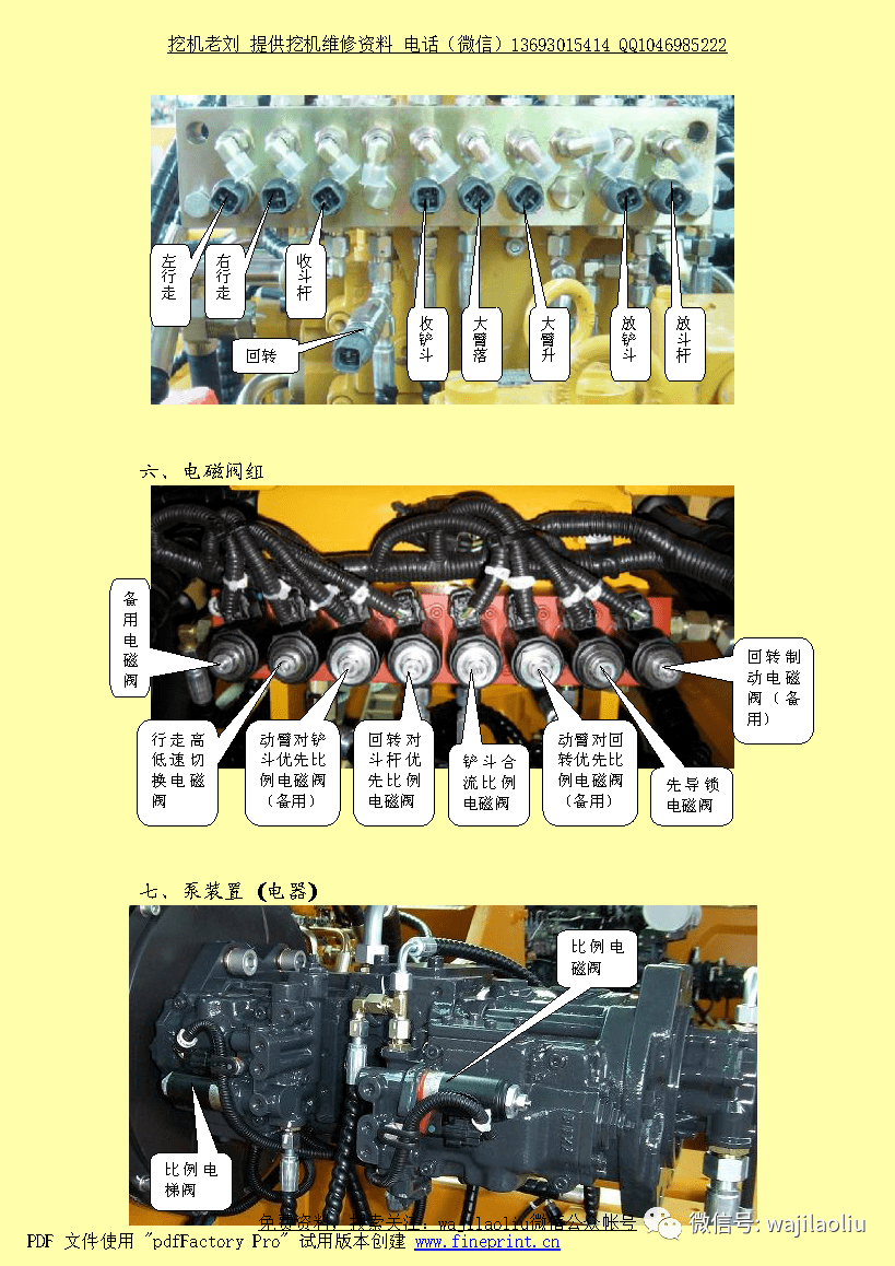 挖掘机电磁阀位置图图片