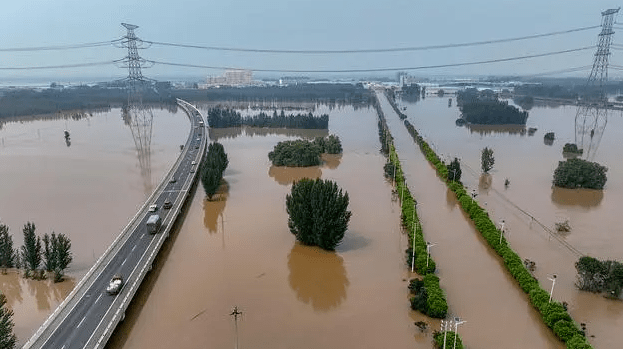 洪水郑州素材图片