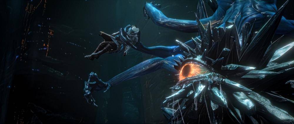 女角色用的是双匕首,另一个魁梧的男角色用的是重型平砍刀,对应的灵活