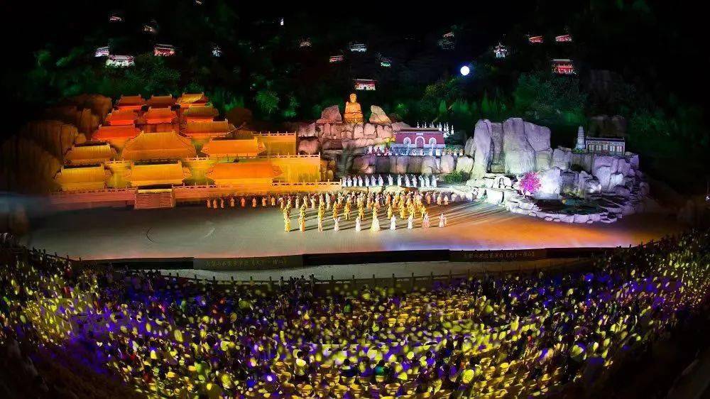 2023年《天下·盘山》大型实景演出开幕_文旅_文化_山水