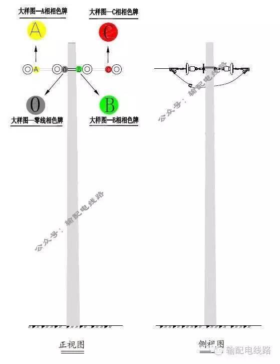 电缆终端杆安装示意图图片