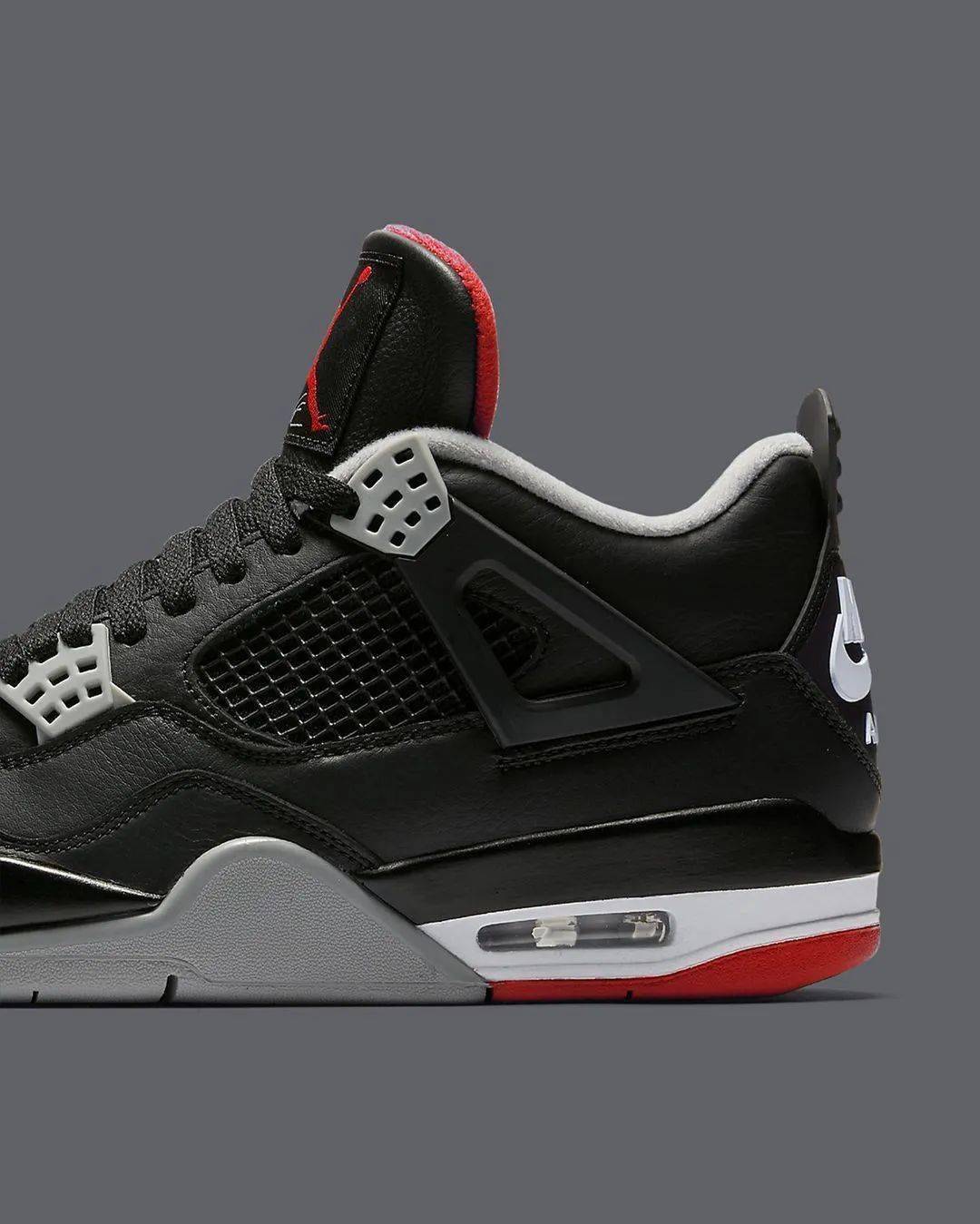 材质升级 做旧黑红air jordan 4 bred reimagined发售定档