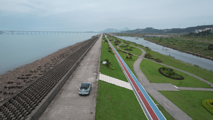 洞头生态海堤从空中俯瞰洞头群岛(总监制 张亮 监制 秦军 季叶海 徐健
