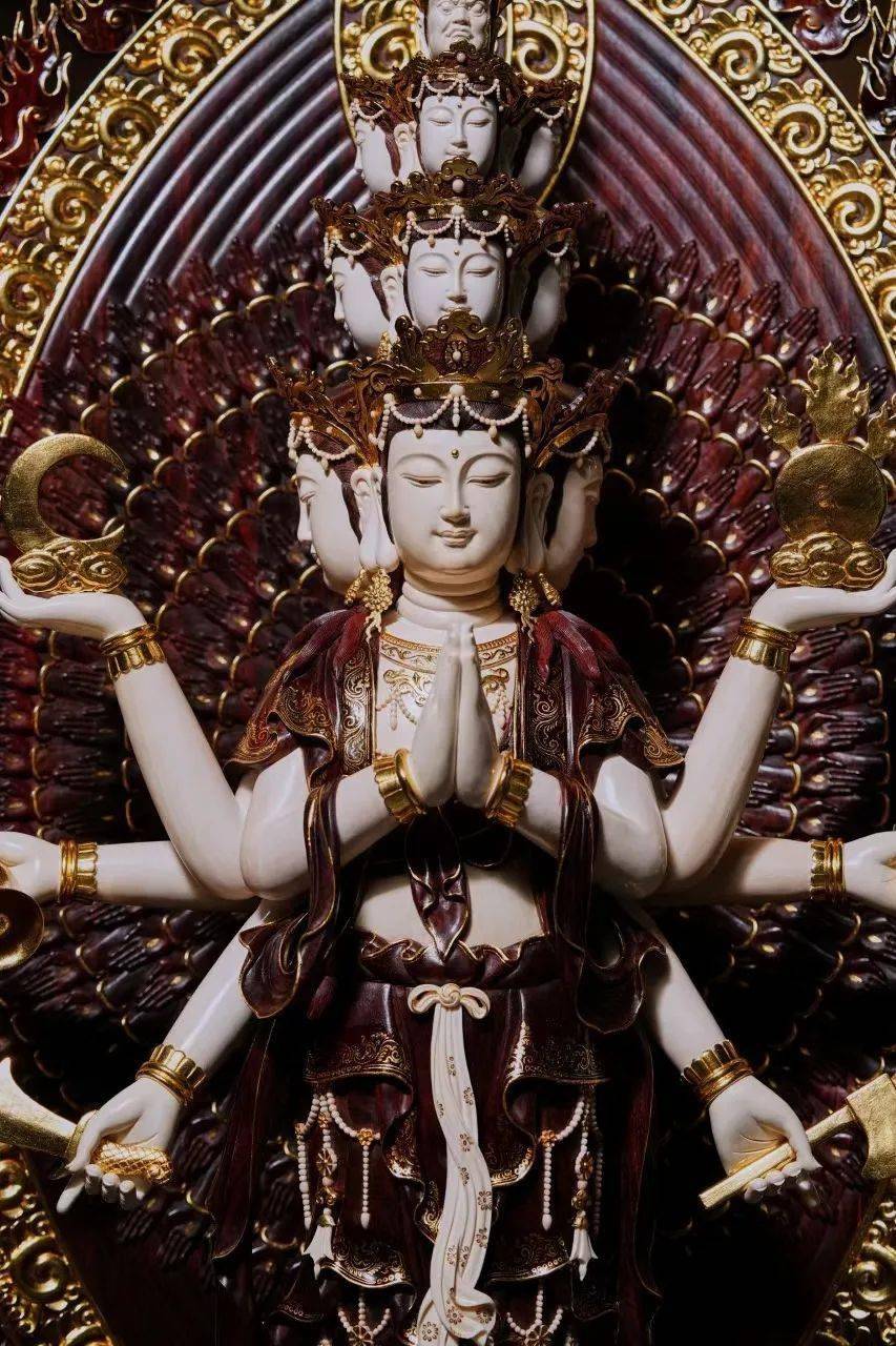 【巨匠严选】小叶紫檀×猛犸·千手观音造像