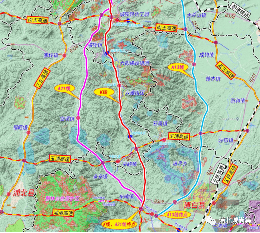 拟采用k线,途经我县六硍,平睦两镇贵港经兴业至博白公路全线共设互通