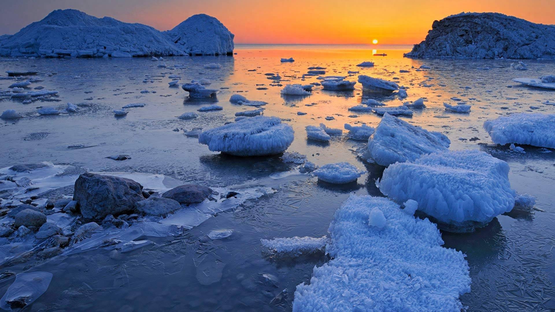 冰雪图片风景桌面图片