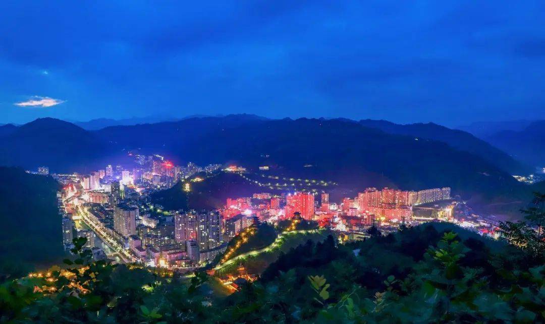 靓图|镇安县:小城夜色多绚丽_倪方海_夜景_县城