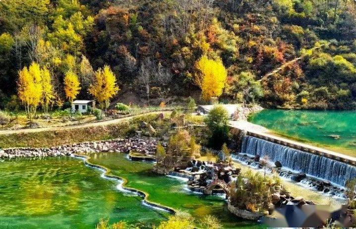 官鹅沟→初秋入场券_夏末_落叶_山水