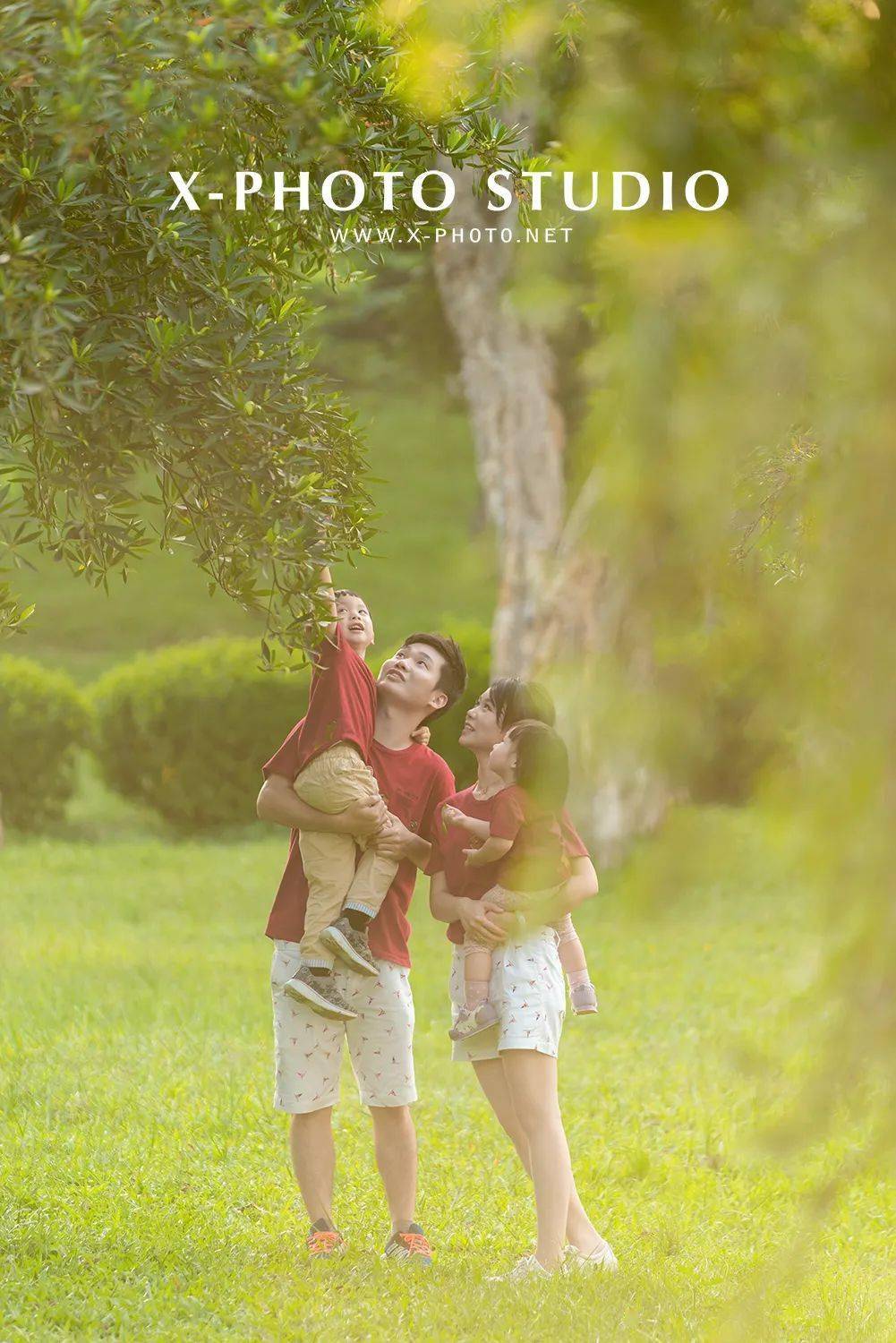 夕阳下的幸福-治愈系外景亲子照_摄影_rex_广州