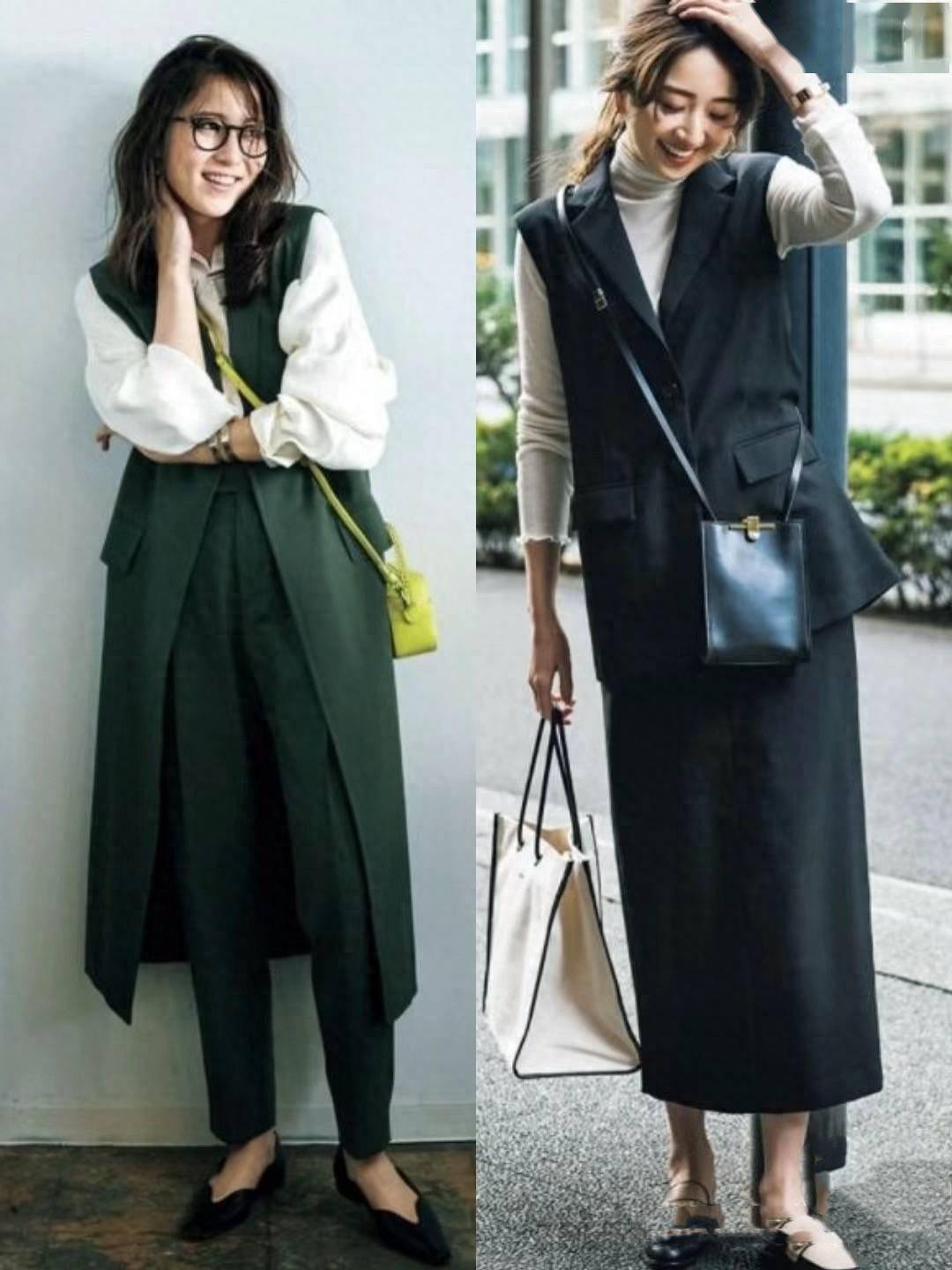 早秋怎么穿出高级美?西装马甲时髦显气质随便一穿就很有范