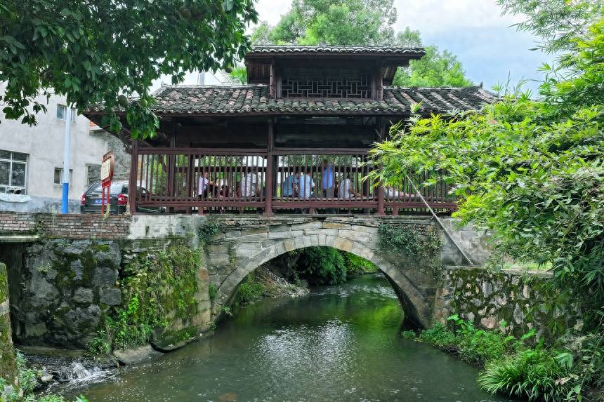 江西宜丰：悠悠古桥焕新颜_新村_休闲_何贱
