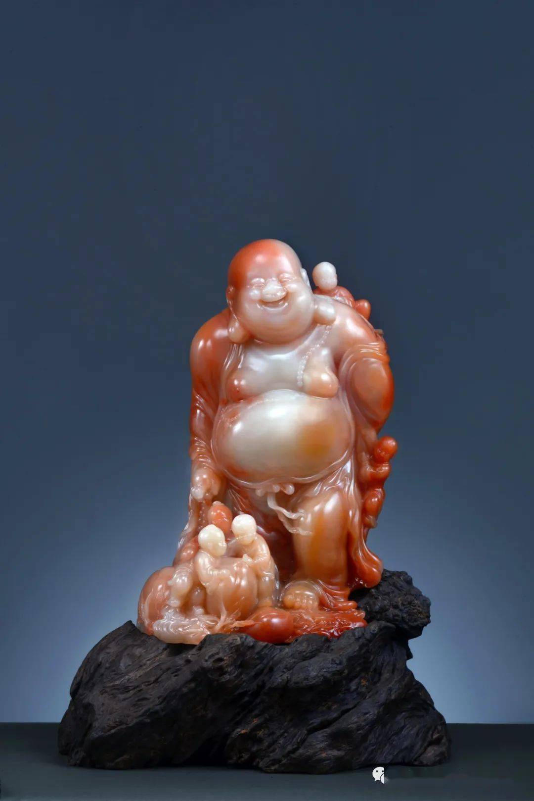 保利石·中国工艺美术大师/郑则评《江山秋色图》荔枝冻石·福建省