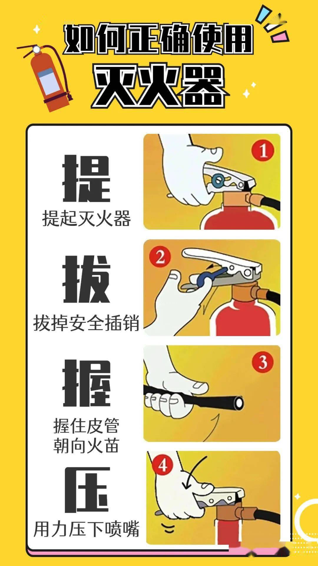 【100.6|天天讲安全】火灾发生时能救命的灭火器,你会用吗?