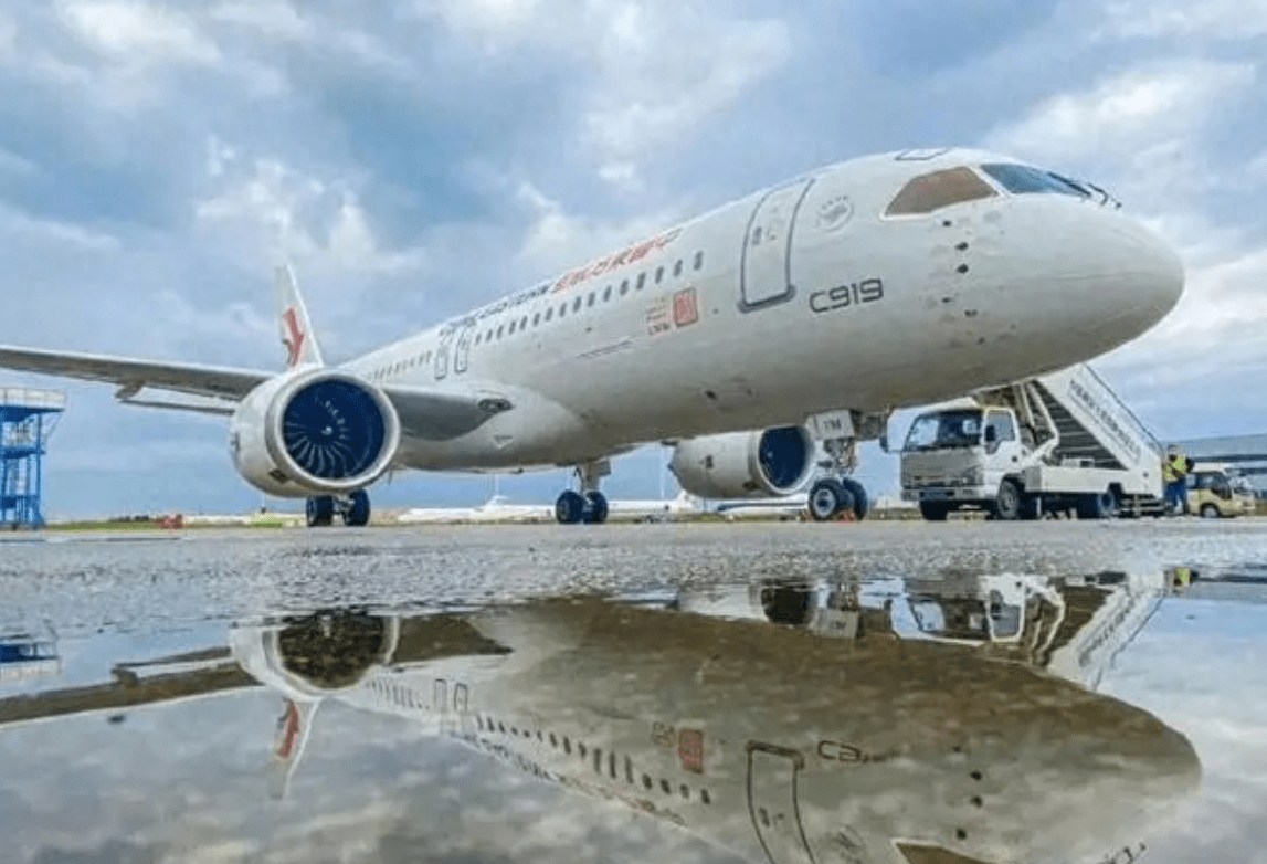 国产c919飞机,全称为comacc919.