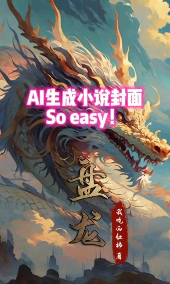 ai绘画生成小说背景再加点文字so easy~小说封面 网文 网文荐书 意间