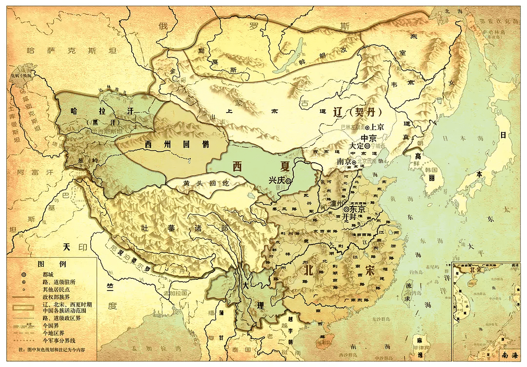 中国古代朝代详细地图图片