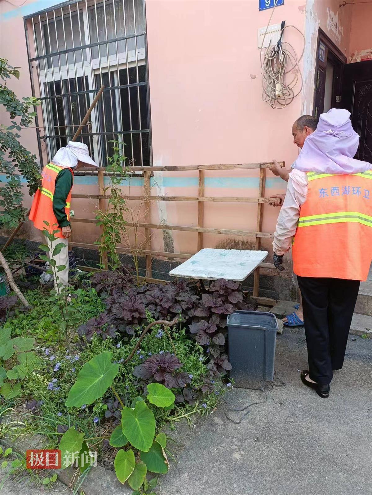 东西湖走马岭街推进社区示范场景创建,"微整治"为群众办实事_居民