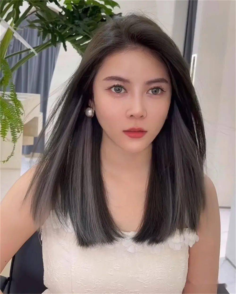 " 挂耳染锁骨发 ",又a又甜又时尚._发型_中国_形象